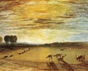 Petworth Park,Tillington Church in the Distance - 约瑟夫·玛罗德·威廉·透纳